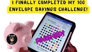 Im Done How I Completed the 100 Envelope Savings Challenge cashstuffing [upl. by Anuayek]