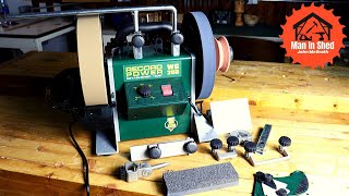 Record Power WG250 Wet Stone Sharpening System with Woodturners Sharpening Pack First Impressions [upl. by Nonnad]