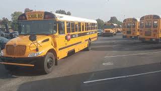 Hardin county schools bus leaving the school [upl. by Aihsiym308]