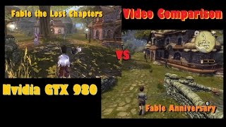 Fable The Lost Chapters vs Fable Anniversary Comparison HD  Msi GTX 980 Gaming 4GB [upl. by Anhej]