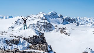 A Spring Ski Tour up Mount Rhondda in Banff National Park on the Wapta Icefield [upl. by Ardnuek27]