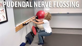 Pudendal Nerve Flossing shown by Core Pelvic Floor Therapy [upl. by Menell]