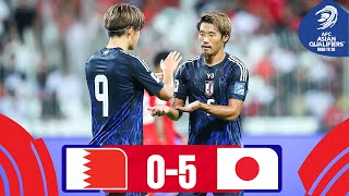 Bahrain  Japan  Highlights  AsianQualifiers  Road To 26 [upl. by Fusuy]