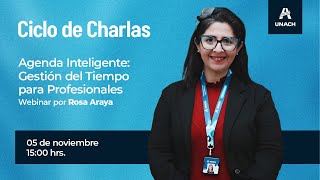 Ciclo de charlas quotAgenda Inteligente Gestión del Tiempo para Profesionalesquot [upl. by Kantor842]