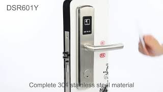 ID Rfid Card Lock System Sus304 Smart Handle Door Lock Waterproof [upl. by Chadabe]