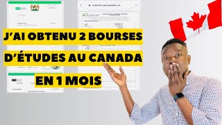 COMMENT FAIRE POUR AVOIR LA BOURSE DÉTUDE 2024 AU CANADA 🇨🇦 EN 1 MOIS SEULEMENT [upl. by Victoria]