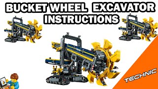 LEGO INSTRUCTIONS  Bucket Wheel Excavator  TECHNIC  LEGO Set 42055 [upl. by Cerracchio]