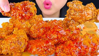 ASMR FRIED CHICKEN WINGS DIPPED IN RANCH MUKBANG  POPEYES LEMON PEPPER WINGS  ASMR Phan [upl. by Sweatt]