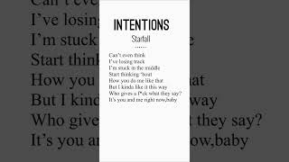 Intentions starfall intentions lyrics [upl. by Landry]