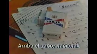 Publicidad TV Dominicana 1990 Cigarillos Nacional Crooner [upl. by Feerahs]