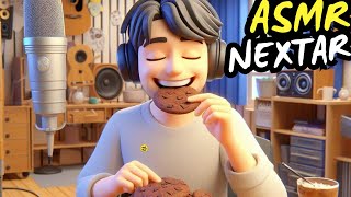 ASMR Chocolate Cookies Nextar Eating Sounds🤤 asmr asmrsounds chocolate cookies eatingsounds [upl. by Lotty]