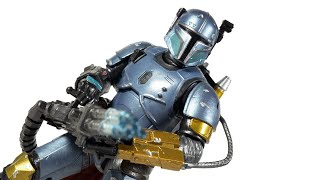 Mandalorian Paz Vizsla Carbonized Star Wars Black Series Hasbro Action Figure Review [upl. by Demaggio141]