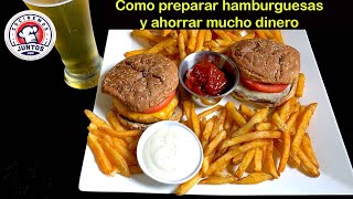 Como preparar hamburguesas en casa y ahorrar mucho dinero [upl. by Atinehc407]