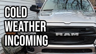 Winter Front Install and Block Heater Location  20192023 Ram EcoDiesel [upl. by Lamag]