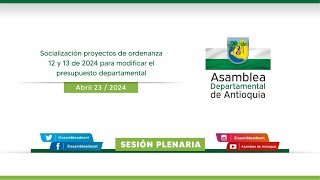 Sesión Extraordinaria N° 04 del 23 de Abril de 2024  Segundo Período de Sesiones Extraordinarias [upl. by Erdied885]