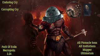 Corrupting Cry ► Enduring Cry ► Juggernaut ► Path Of Exile Necropolis 324 [upl. by Heshum657]