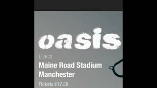 Oasis at Maine Road The poster reimagined  Part 1 [upl. by Leihcey335]