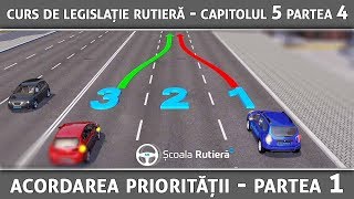 Curs de legislație rutieră  Cap 5 Part 4  Acordarea priorității [upl. by Slavin]