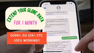 HOW TO EXTEND YOUR UNUSED GLOBE DATA FOR 1 MONTH 100 LEGIT STILL WORKING AS OF DECEMBER 2023 [upl. by Afrikah151]