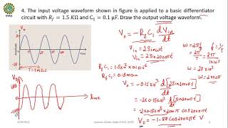 Part 2 Integrator amp Differentiator Circuit  Problems  Opamp  Basic Electronics [upl. by Suciram]