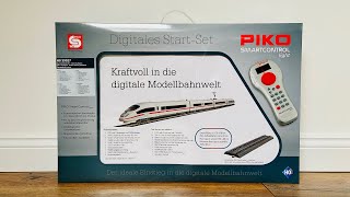 PIKO ICE3 Startset mit Digital SmartControl Light  Unboxing Test H0 ICE Modellbahn Nr 59027 [upl. by Pendergast]