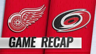 Mantha Bernier help Red Wings persevere for SO win [upl. by Asher]