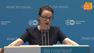 Deutsche Welle Global Media Forum 2018 Keynote Michelle Müntefering [upl. by Onifur]