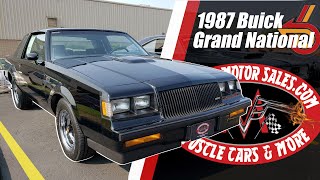 309 ORIGINAL MILES 1987 Buick Grand National For Sale Vanguard Motor Sales 8840 [upl. by Nahtaneoj616]