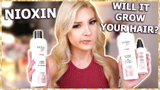 NIOXIN REVIEW  Does it help grow hair  System 3 Complete 3 Step Regimen [upl. by Akeyla]