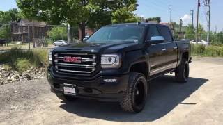 2016 GMC Sierra 1500 SLE 4WD Crew Cab All Terrain 35quot Lift Kit Onyx Black Oshawa ON Stock 161329 [upl. by Analart]