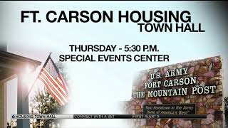 Ft Carson to address housing concerns in town hall meeting [upl. by Hawger194]