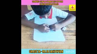 Drawing Pattern Using Non Dominant Hand  Ambidextrity  Achariya Villupuram [upl. by Aletha]