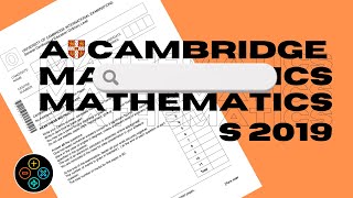 A Level Pure Mathematics May June 2019 Paper 32 970932 [upl. by Ormiston]