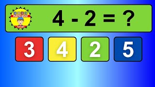 20 One Digit Subtraction Quiz  Math Quiz for Kids [upl. by Laspisa652]