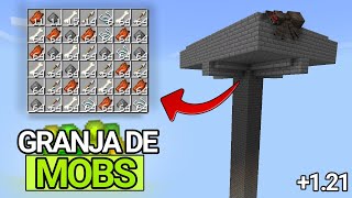 GRANJA DE MOBS FÁCIL PARA MINECRAFT BEDROCK 121 [upl. by Ronnie]