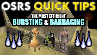 The Most Efficient Bursting amp Barraging  OSRS Quick Tips in 3 Minutes or Less [upl. by Nonnahsed286]