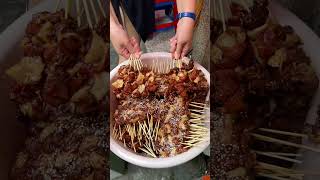 Grilled Meat Skewers A Vietnamese Street Food Favorite shorts [upl. by Akirahs]