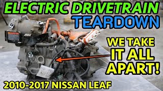 EV TEARDOWN Nissan Leaf Complete Electric Vehicle Drive Motor Unit Disassembly [upl. by Asaret251]