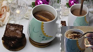 مشروب الشوكولاطة الساخن بمكونات مظبوطة و في 5 دقائق فقط Chocolat chaud [upl. by Cazzie391]