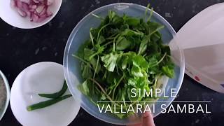 Simple Vallarai Sambal [upl. by Dammahum530]