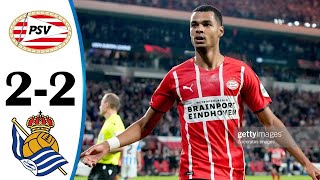 PSV vs Real Sociedad 22 All Goals amp Highlights 16092021 HD [upl. by Adnilab]