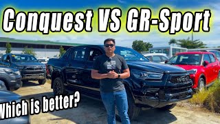 2023 Toyota Hilux GRS vs Conquest 4x4  Which is the better choice [upl. by Otanutrof]