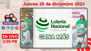 Lotería Nacional Gana Más en VIVO │Jueves 28 de diciembre 2023 [upl. by Assetniuq]