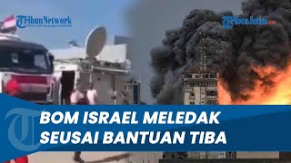 Pasukan Israel Bombardir Jalur Gaza seusai Bantuam Kemanusiaan Tiba di Palestina [upl. by Ruenhcs895]