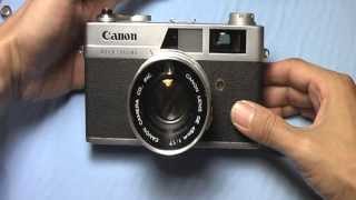 キャノン キャノネットQL17初期型の使い方 CANON CANONET QL17 the first How to use 1960s Rangefinder camera [upl. by Eseila]