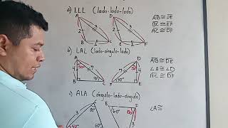Criterios de congruencia de triángulos [upl. by Akirdnahs]