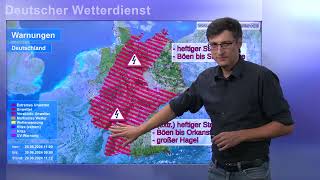 29062024 Unwetterinformation  Deutscher Wetterdienst DWD [upl. by Thetis387]