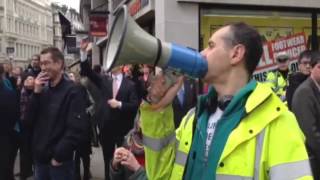 Thatcher funeral protester [upl. by Fenner]