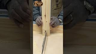 Cutting the castle joint slots using the table saw sled woodworking diy [upl. by Onit834]