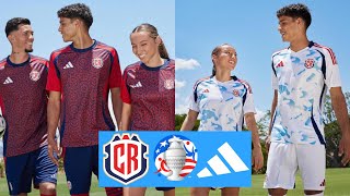 COSTA RICA PRESENTA sus NUEVAS CAMISETAS ADIDAS para la COPA AMÉRICA 2024 [upl. by Seidel]